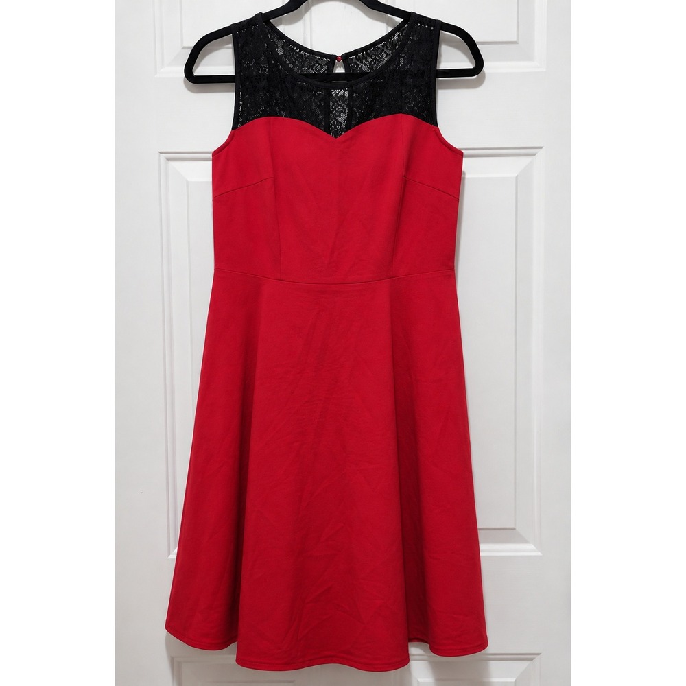 Bbonlinedress 50s Vintage Floral Lace Retro Rockabilly Sleeveless Swing Dress